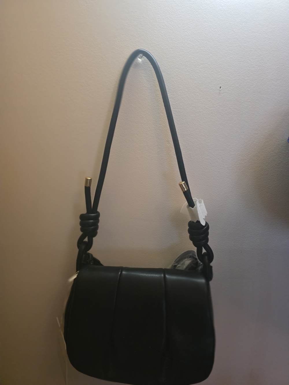 Rachel Zoe Black Knotted-Detail Crossbody Bag